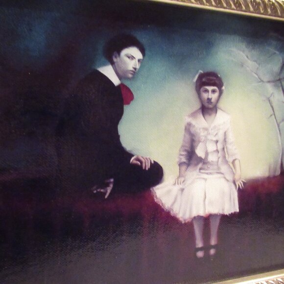 The Children by Rochelle Phister 13.5"x10.5" Framed Giclee Print Spooky Vintage - Picture 7 of 16